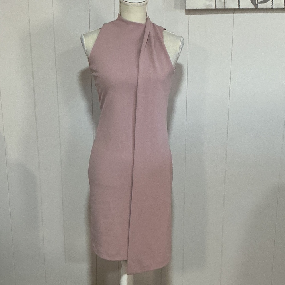 ANTONIO MELANI Blush Pink Midi Dress